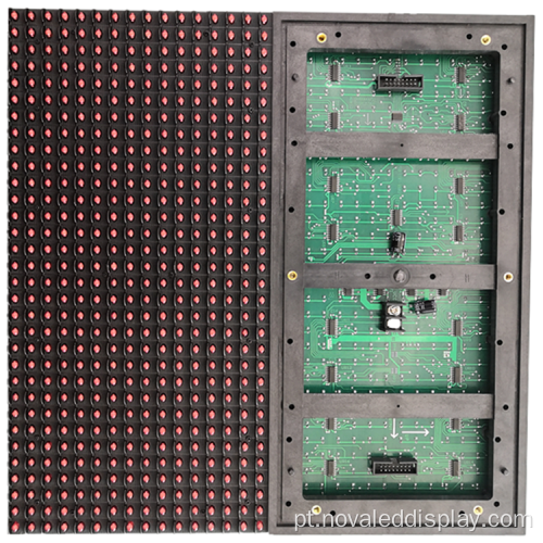 Módulos de exibição de LED de cor única P10 para ambientes externos